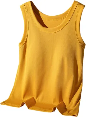 2025 Womens Ribbed Cami Tank Tops Built in Bra Padded Camisole Sleeveless Stretch Slim Fit Lounge Layer Daily Wear