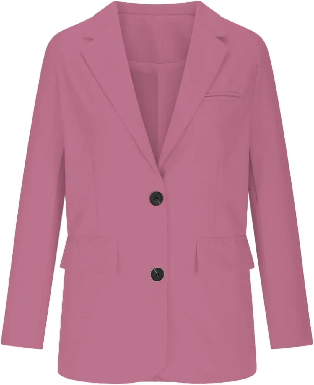 2025 Womens Work Office Blazer Jacket Casual Bussiness Blazers Open Front Long Sleeve Button Down Lapel Blazer