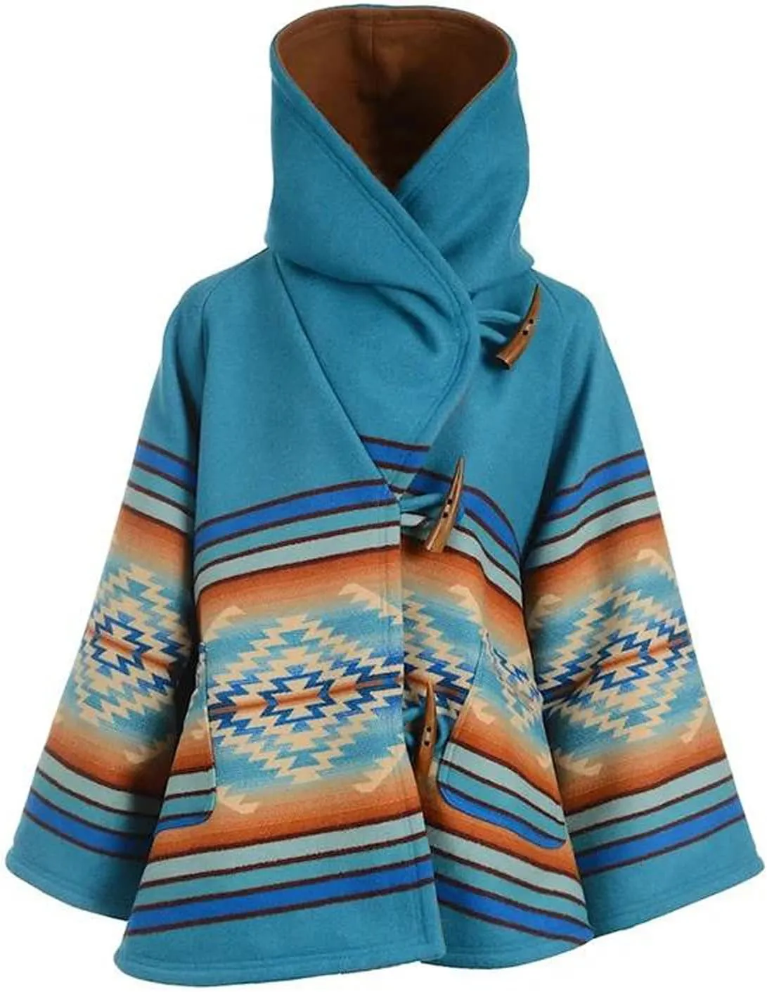 Beth Dutton Coat for Women Yellowstone Apparel Blue Hooded Jacket Kelly Reilly Coat Winter Woolen Coats