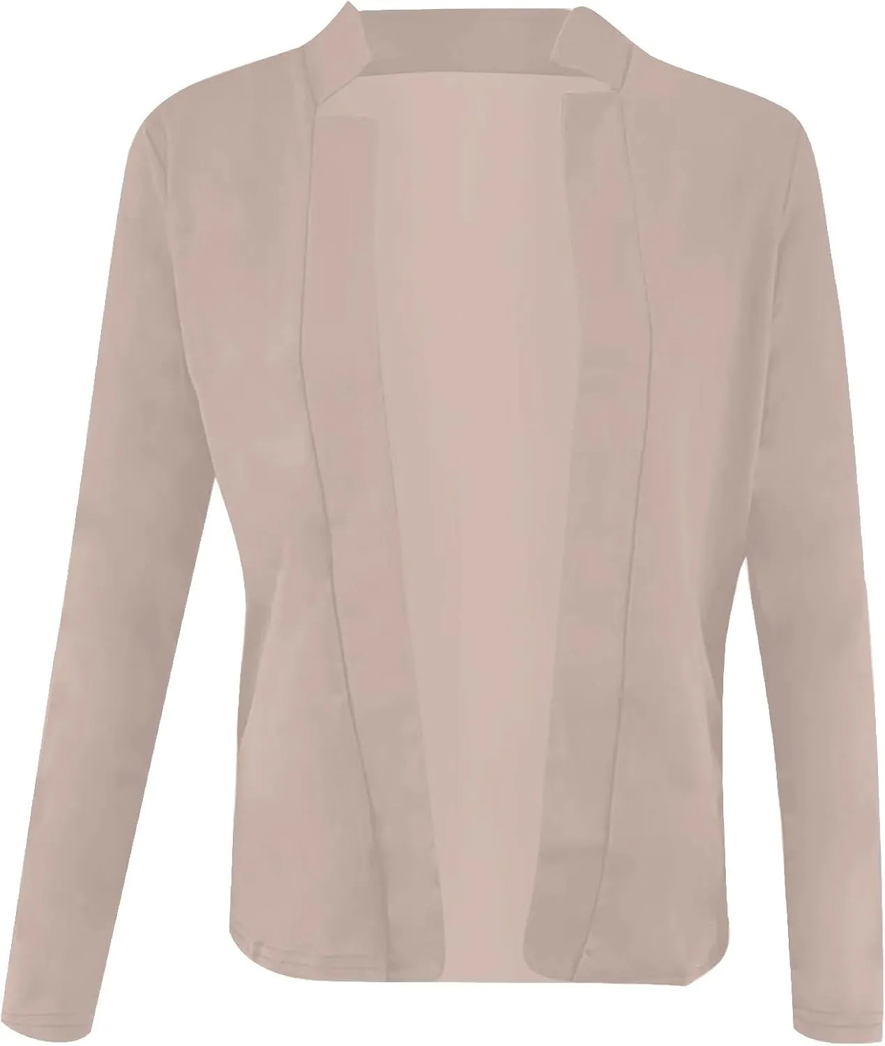 Blazers for Women Business Casual Cropped Jacket Long Sleeve Open Front Blazer Work Office 2024 Fall Outerwear, Large