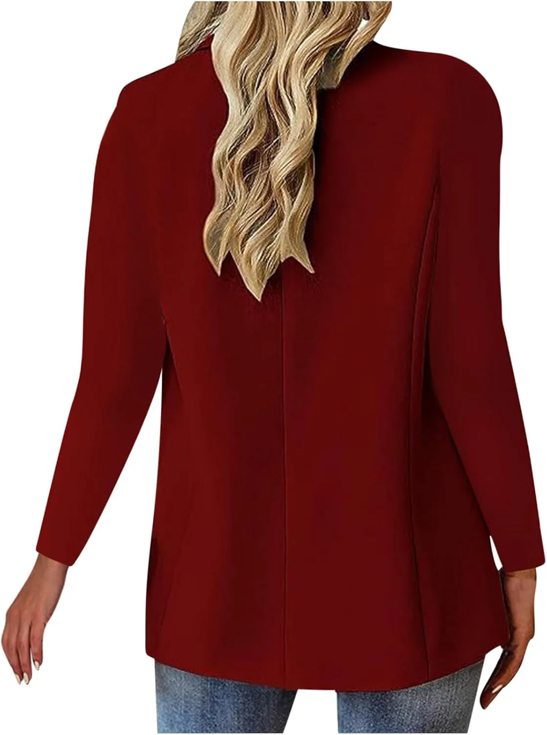 Blazers for Women Business Casual Jackets Long Sleeve Open Front Cardigan Work Suit 2024 Trendy Blazer with Pockets