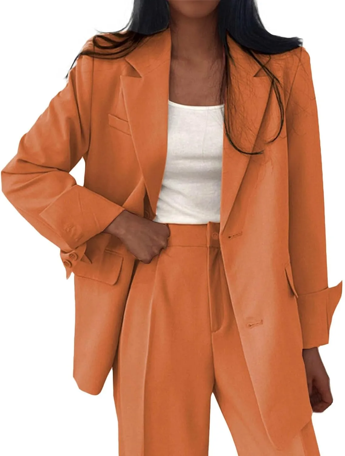 Blazers for Women Business Casual Jackets Oversized Open Front Blazer Office Interview Professional Dressy Suit Jacket