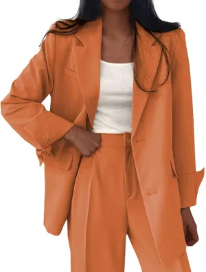 Blazers for Women Business Casual Jackets Oversized Open Front Blazer Office Interview Professional Dressy Suit Jacket