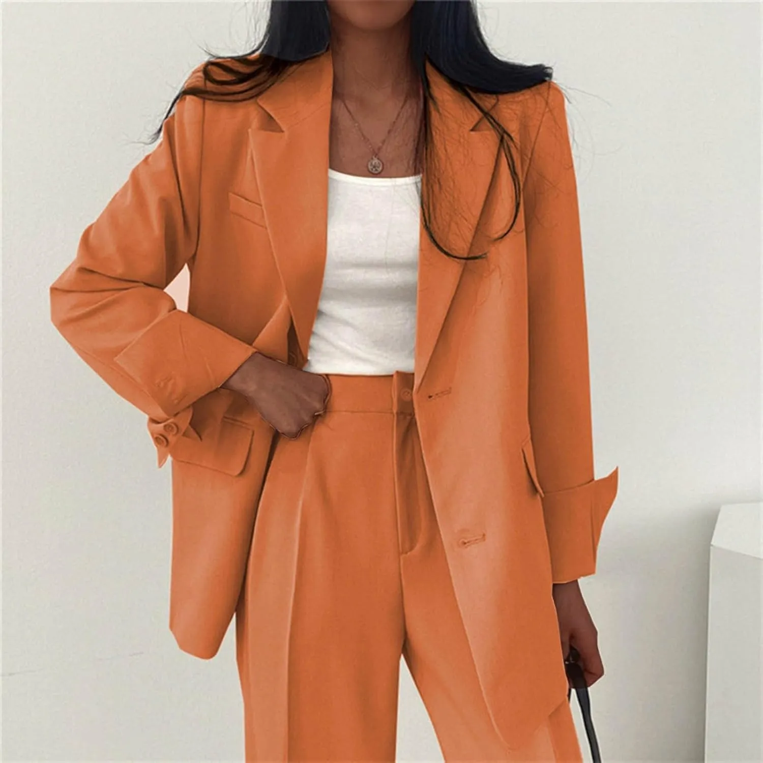 Blazers for Women Business Casual Jackets Oversized Open Front Blazer Office Interview Professional Dressy Suit Jacket