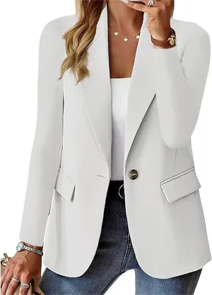 Blazers for Women Business Casual, Womens Blazers for Work Casual, Lightweight Elegant Long Sleeve Dressy Jacket