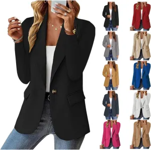 Blazers for Women Business Casual, Womens Blazers for Work Casual, Lightweight Elegant Long Sleeve Dressy Jacket