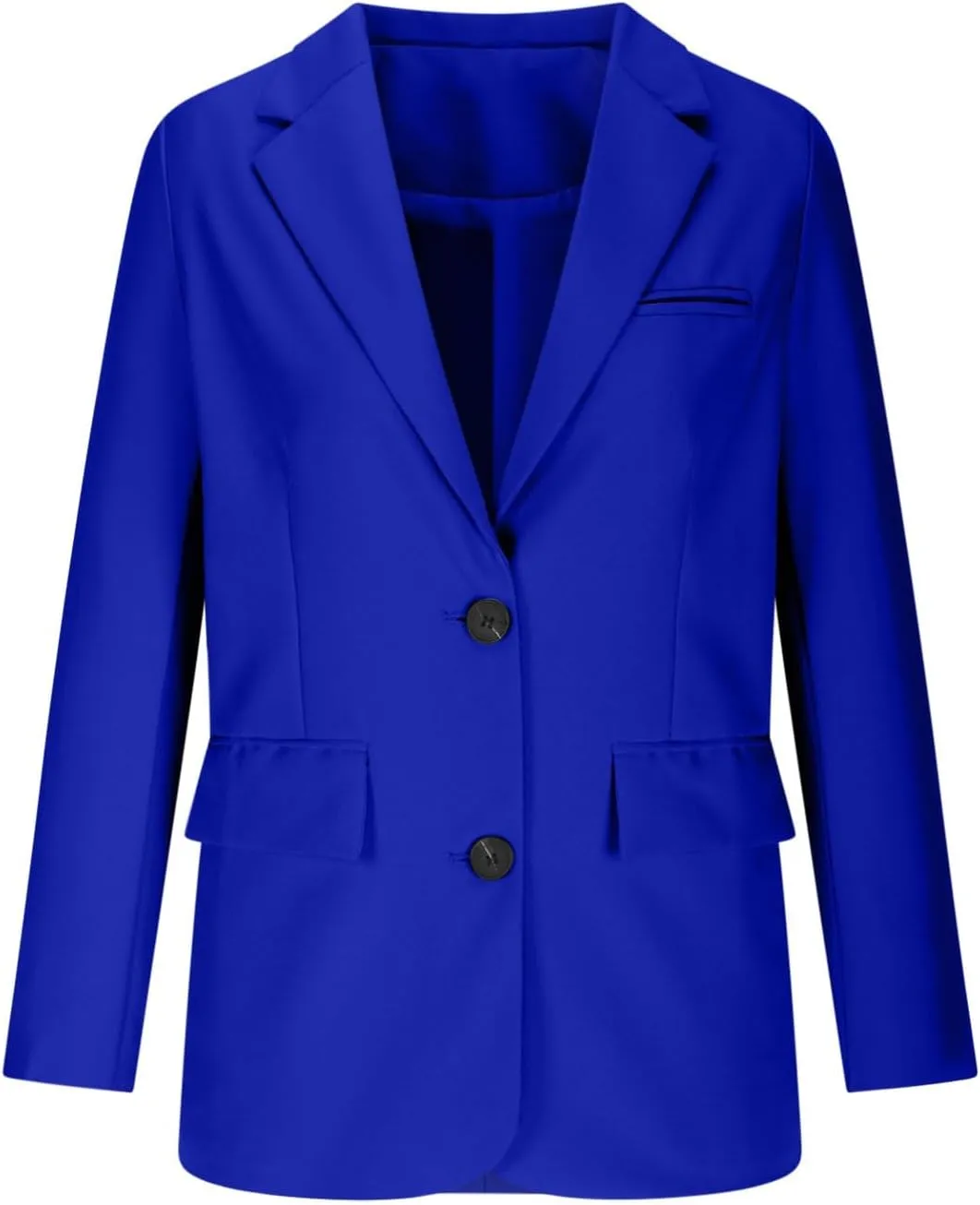 Blazers for Women Casual Open Front Long Sleeve Work Office Blazer Jacket Fashion Button Lapel Blazer with Pockets