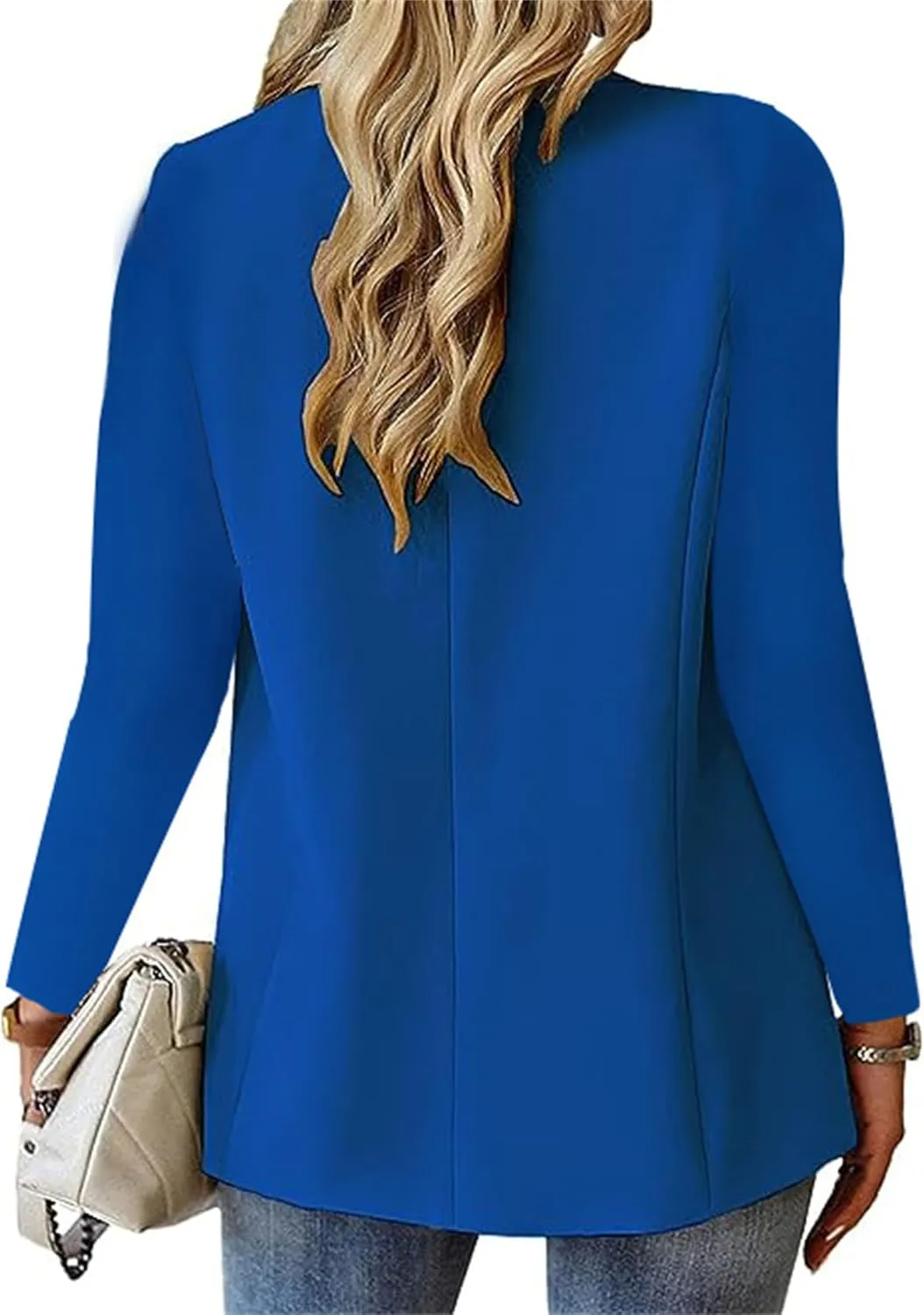 Blazers for Women Dressy Button Down Business Suit Jackets Causal Long Sleeve Lapel Open Front Work Office Blazer