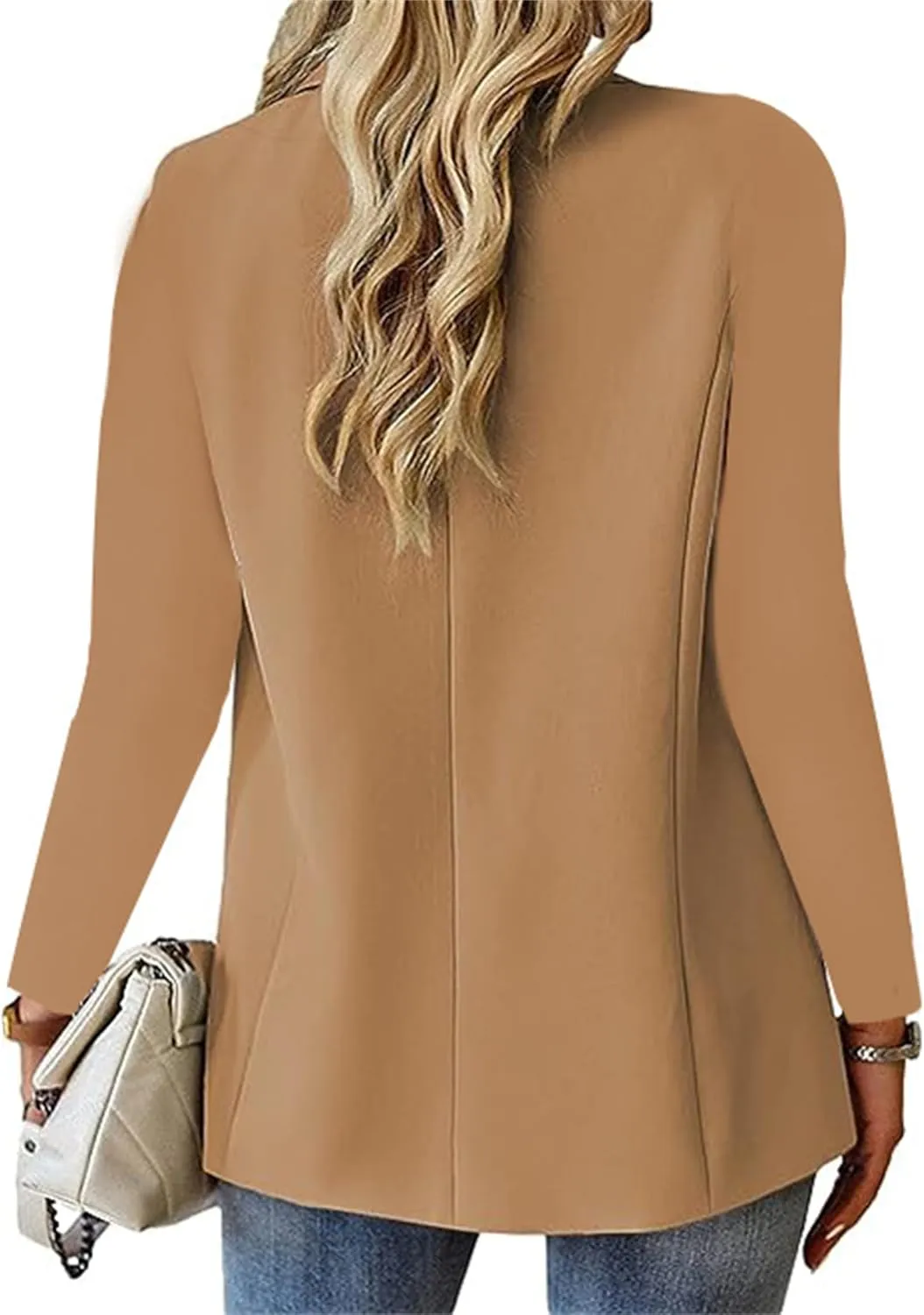 Blazers for Women Dressy Casual Long Sleeve Work Jacket Trendy Spring Fashion Blazer Suit Jackets Open Front Cardigan