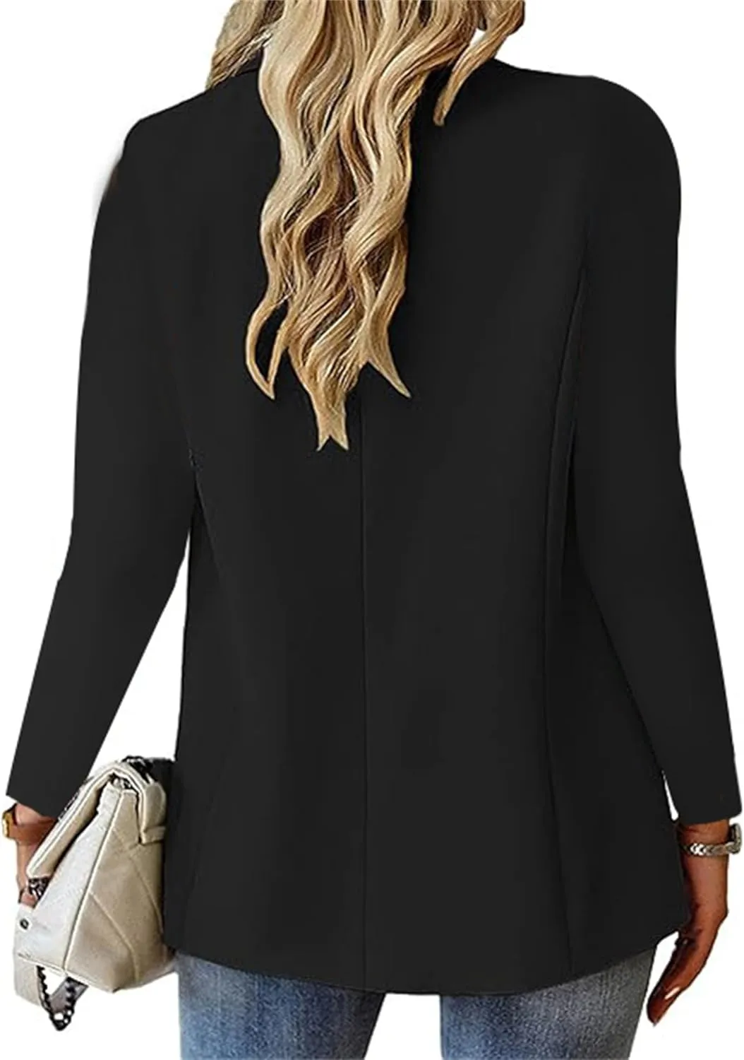 Blazers for Women Long Sleeve Open Front Cardigan Casual One Button Blazers Work Office Jackets 2025 Trendy Outfits