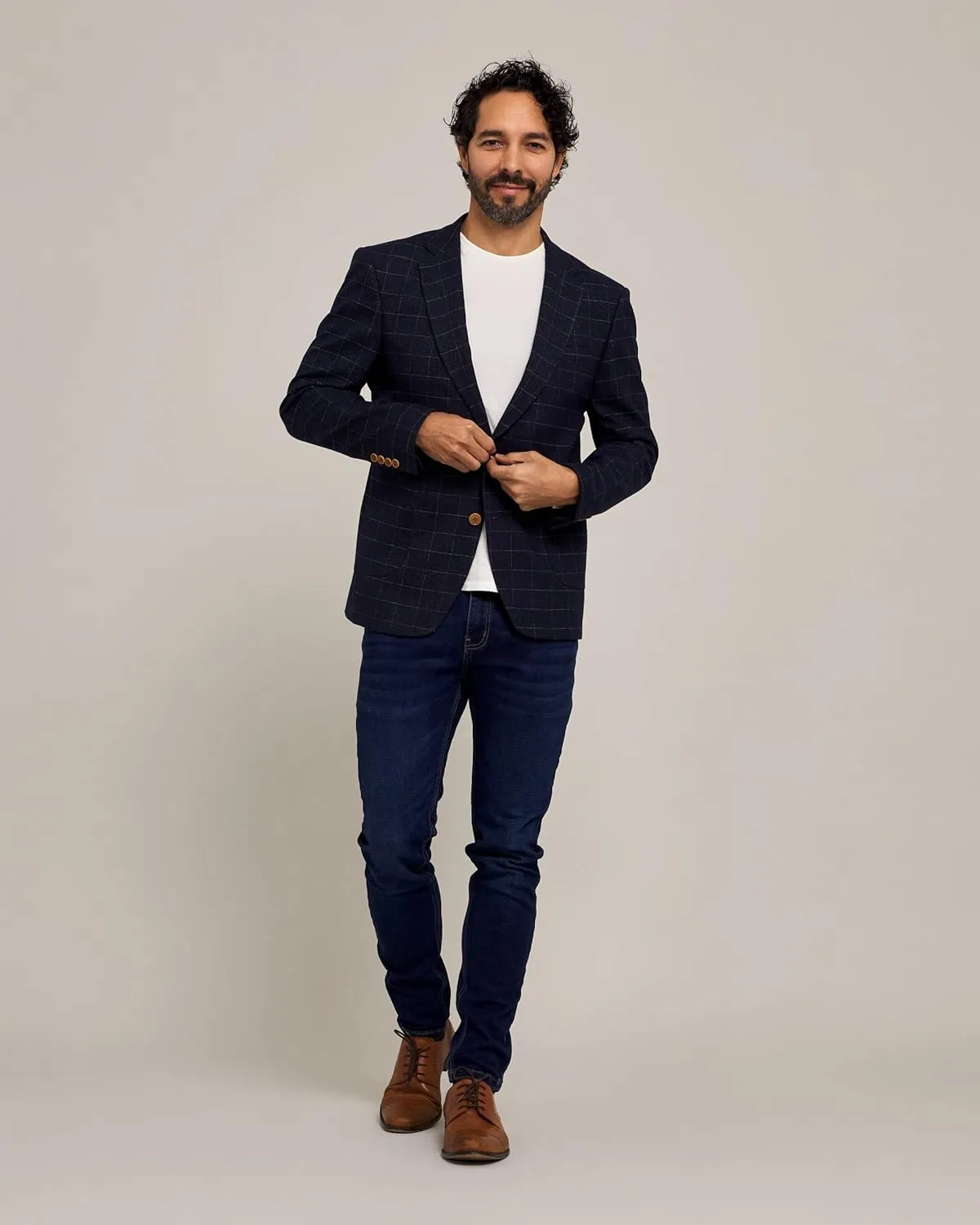 Gervasi Men's Slim Fit Blazers with Front Pockets & 2 Buttons