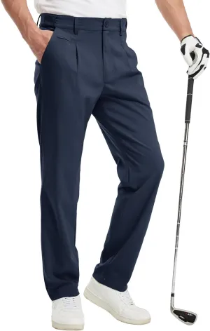 Gopune Men's Lightweight Golf Pants Classic Fit Quick Dry Casual Work Dress Pants