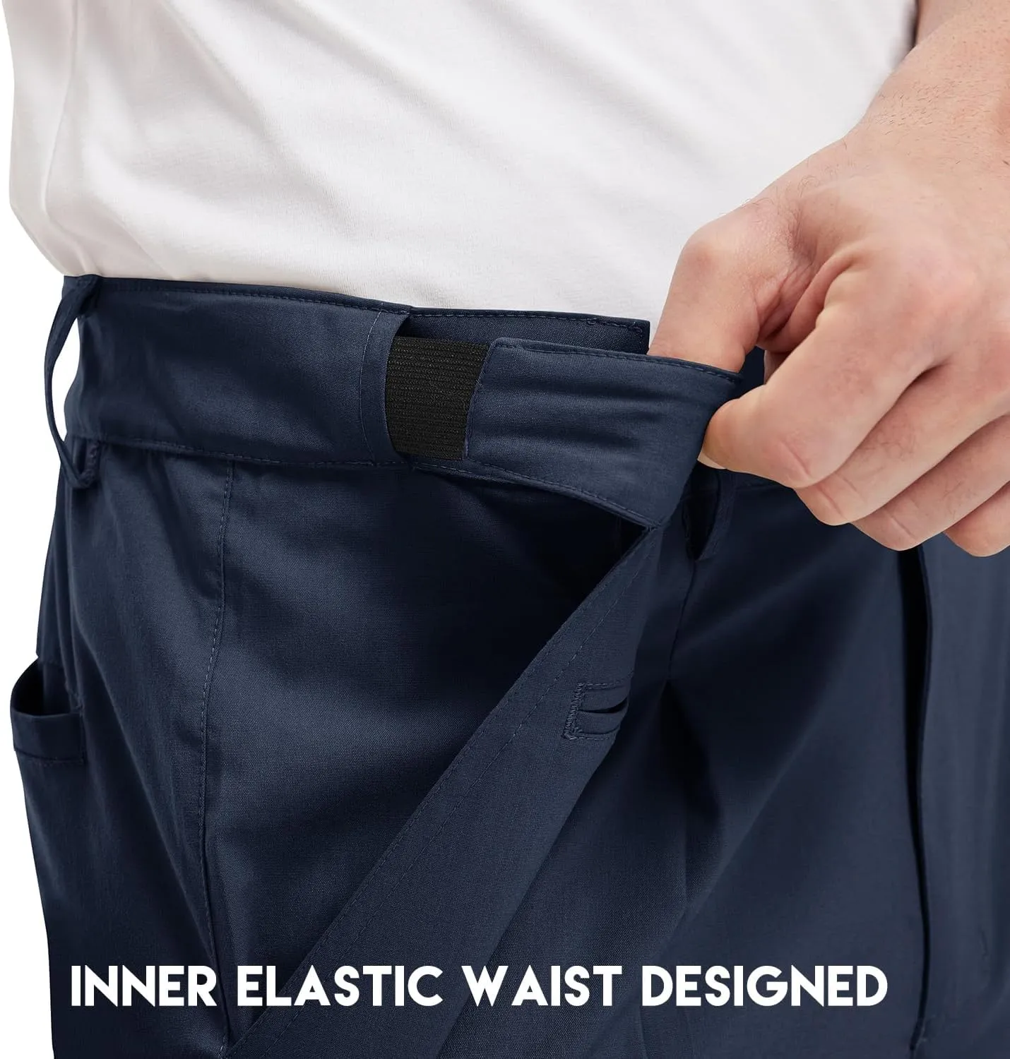 Gopune Men's Lightweight Golf Pants Classic Fit Quick Dry Casual Work Dress Pants