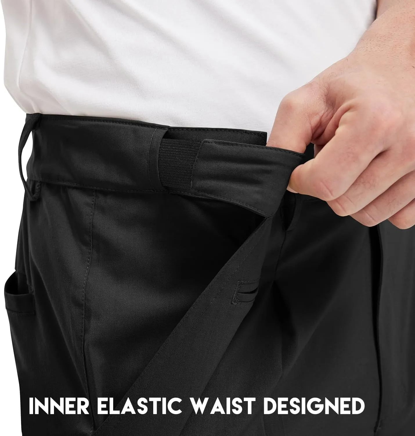Gopune Men's Lightweight Golf Pants Classic Fit Quick Dry Casual Work Dress Pants