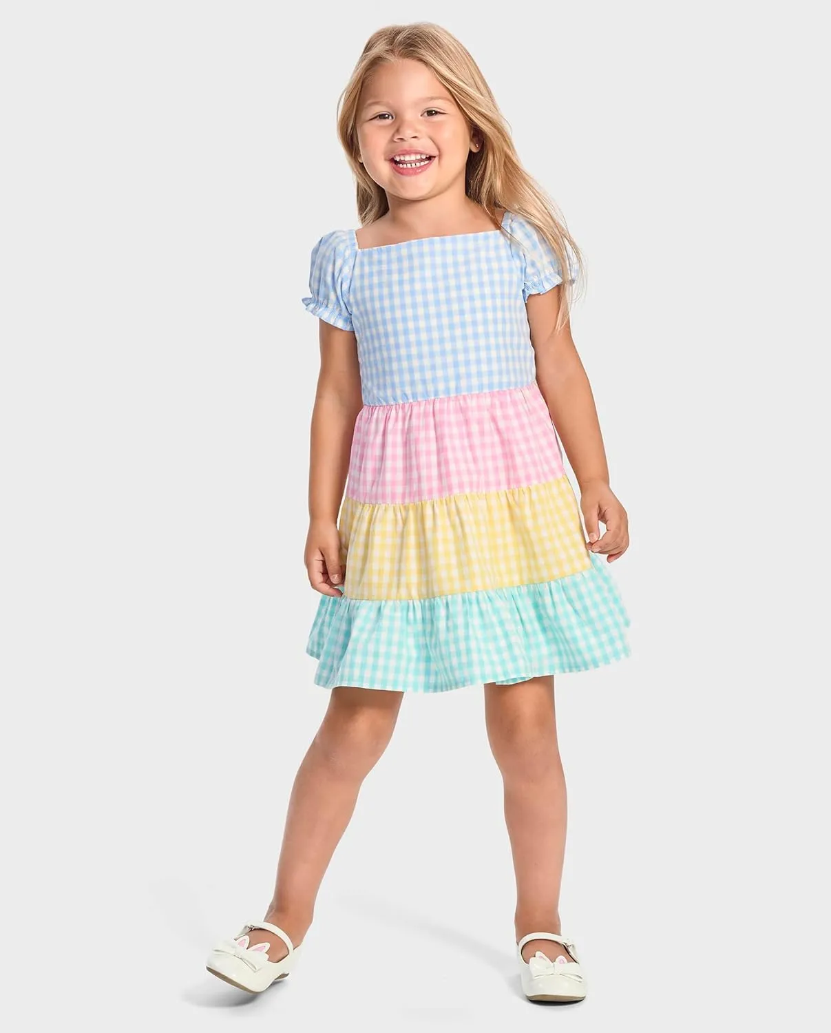 Gymboree Girls' and Toddler Short Sleeve Tiered Dresses