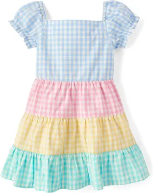 Gymboree Girls' and Toddler Short Sleeve Tiered Dresses