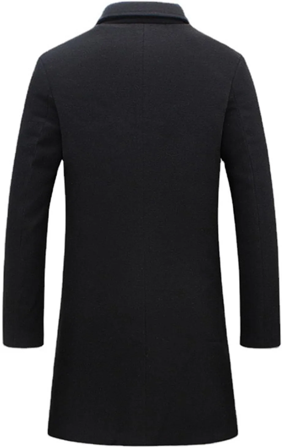Jacket Mens Size Fall And Winter Jacket Lapel Long Sleeve Padded Leather Jacket Vintage Coat Jacket Warm Wool Blend