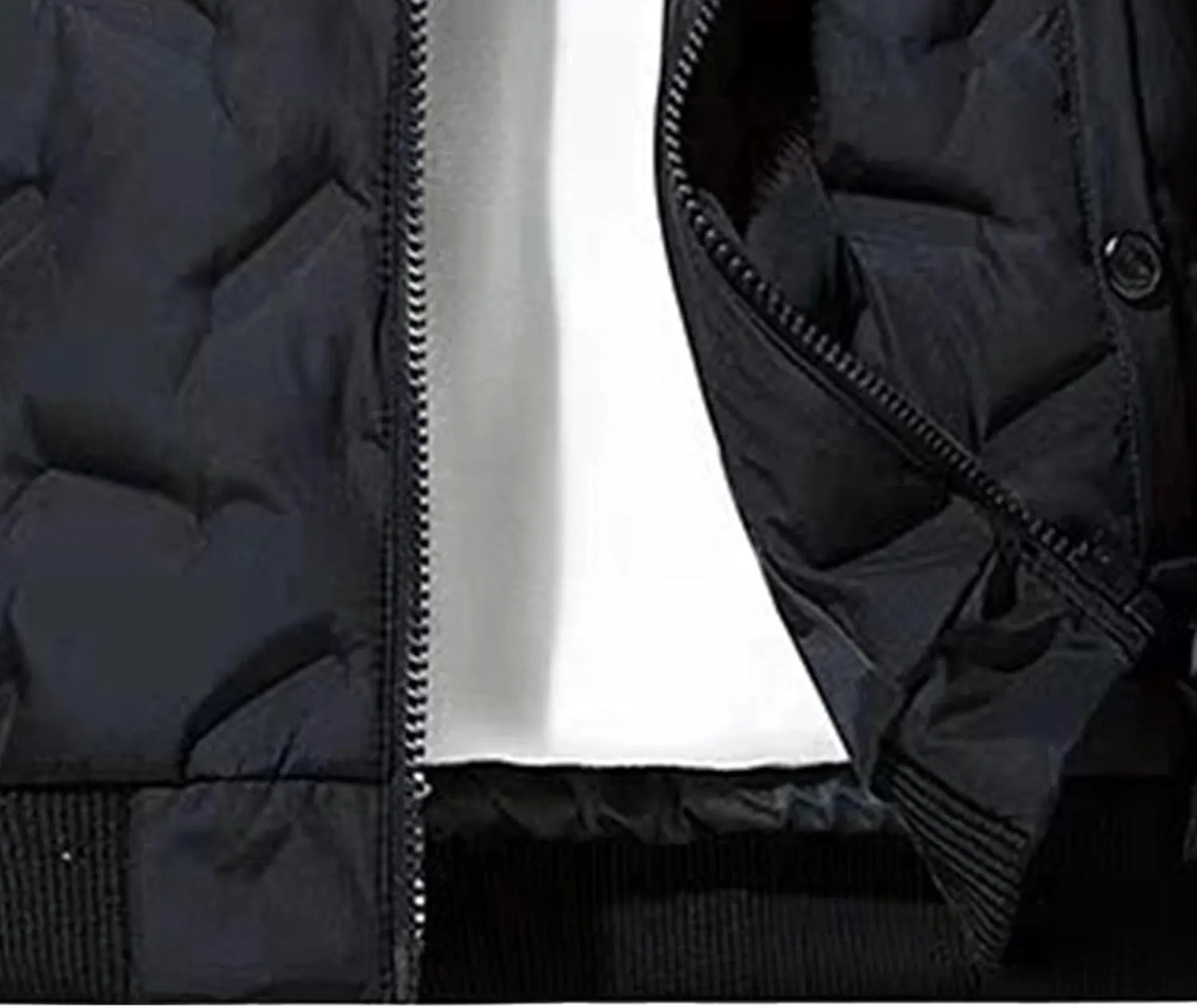 JEsilunmaMY Men's Lightweight Camo Bomber Jackets Winter Rib Varsity Baseball Quilted Jacket Windproof Warm Padded Coats
