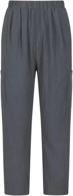 Linen Pants for Women Summer 2024 Casual Straight Leg High Waist Pants Loose Long Lounge Trousers