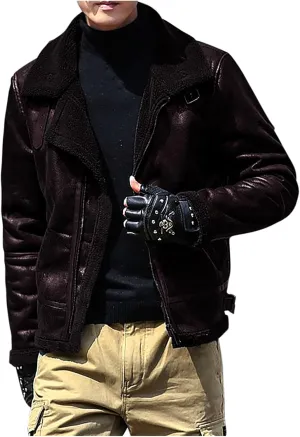 Men Bomber Jackets Winter Coats Fleece Sherpa Lined Jackets Faux Fur Coats Parkas Outerwear Thicken Military Jackets