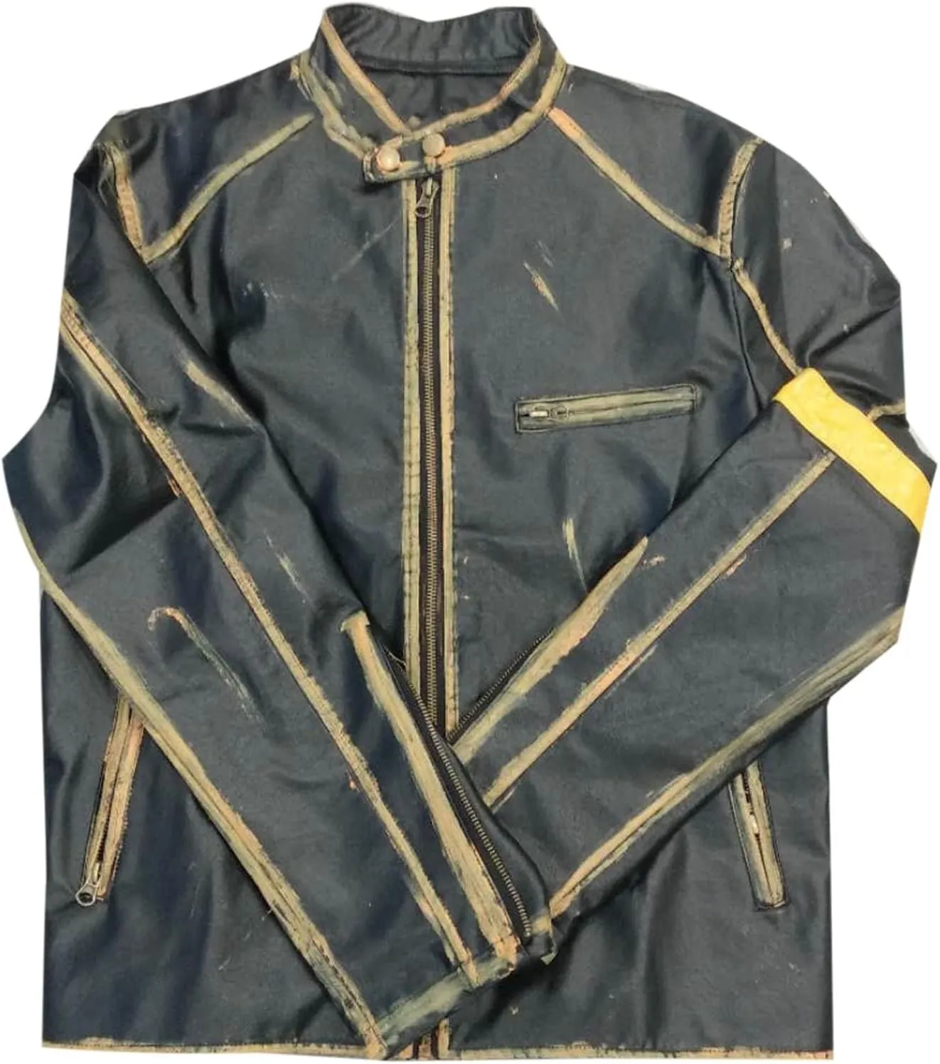 Mens Coat Jacket Stand Collar Punk Biker Leather Jacket Notch Lapel Overcoat Plus Size Wool Blend Coats Pea Coat Big