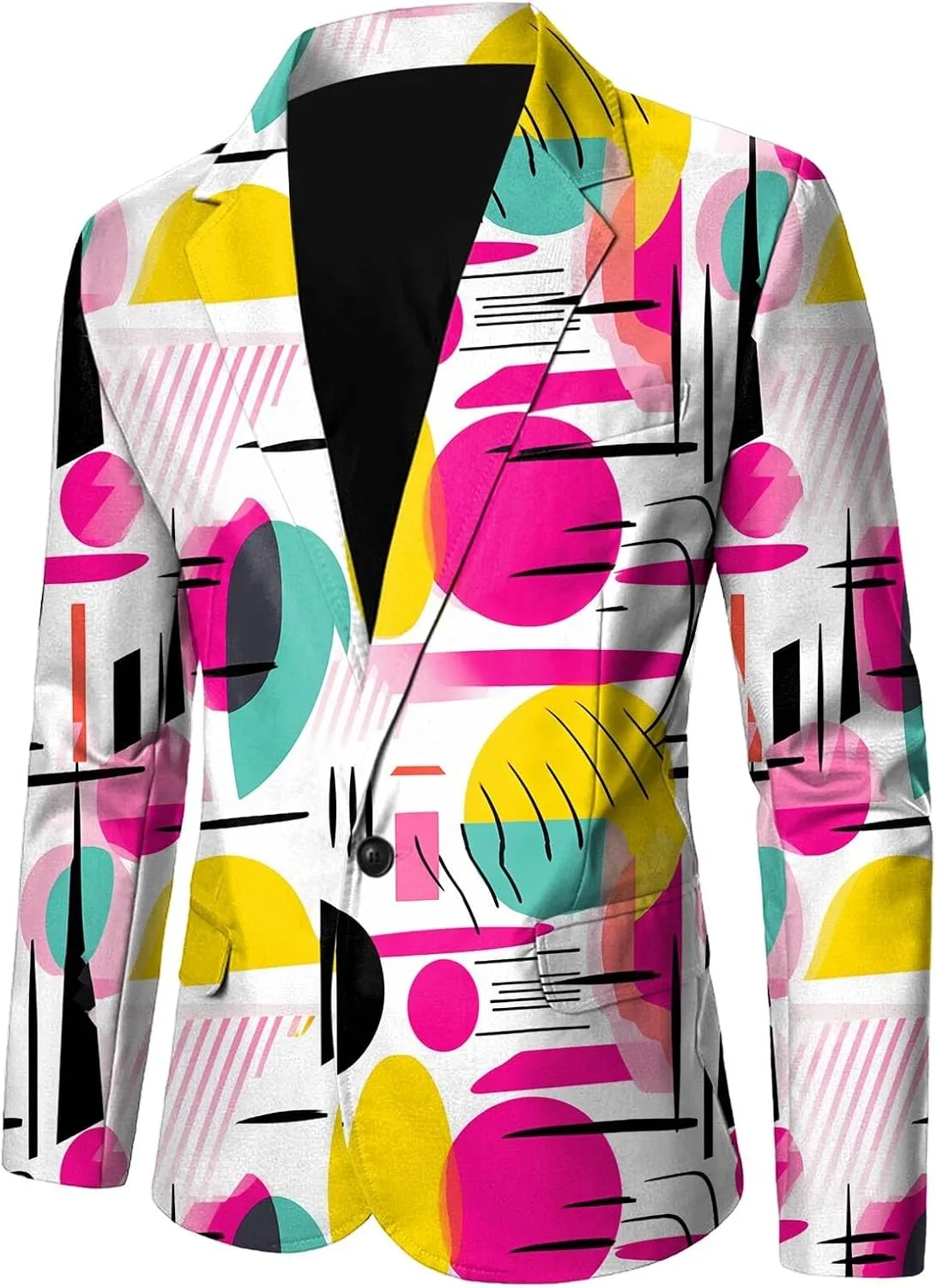 Men's Easter Bunny Egg Blazer Slim Fit Suit Birthday Wedding Party Tuxedo Suits Jacket Coats Lightweight Office Outwear
