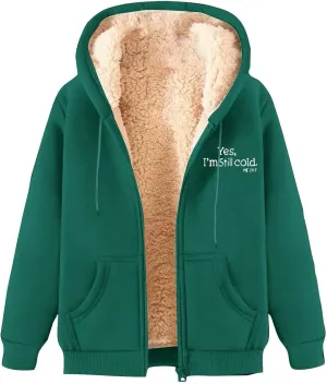 Men's New Casual Fashionable Printed Fleece Hooded Sweatshirt Jacket Coat Tops，Long Sleeve Zippr Furry Warm Comfy