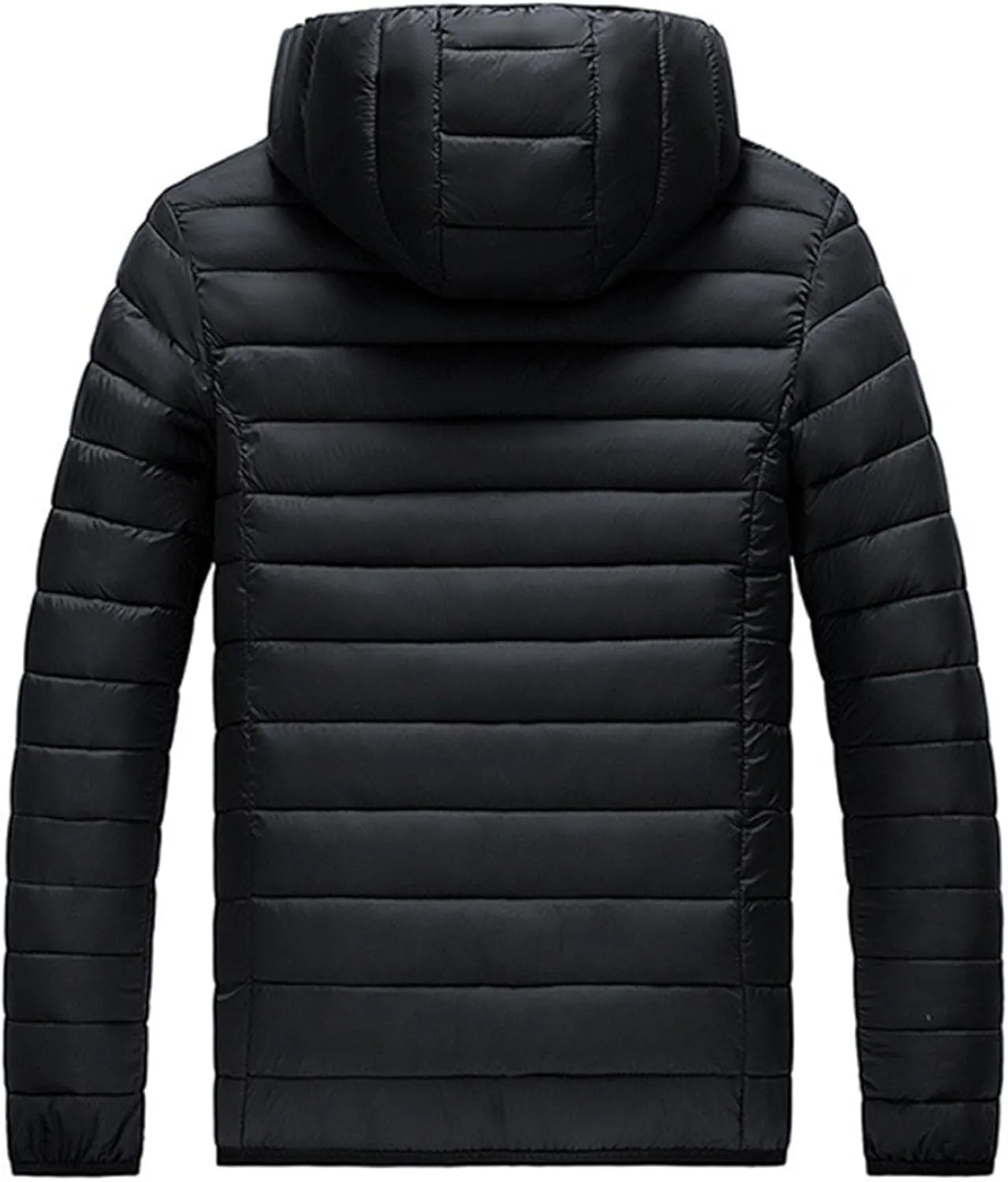 Men's Puffer Jacket Winter Down Coat Lightweight Thicken Warm Quilted Padded Coats Windproof Outerwear