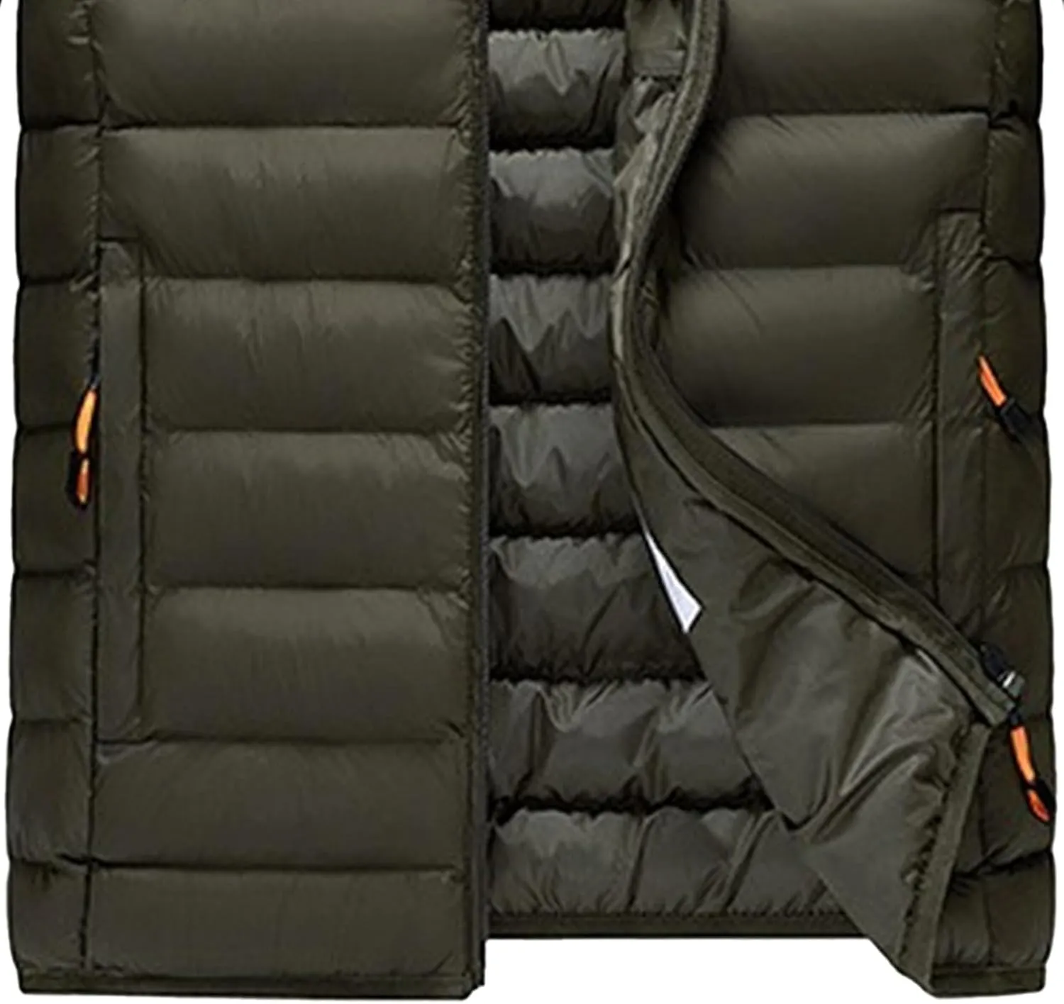 Men's Puffer Jacket Winter Down Coat Lightweight Thicken Warm Quilted Padded Coats Windproof Outerwear