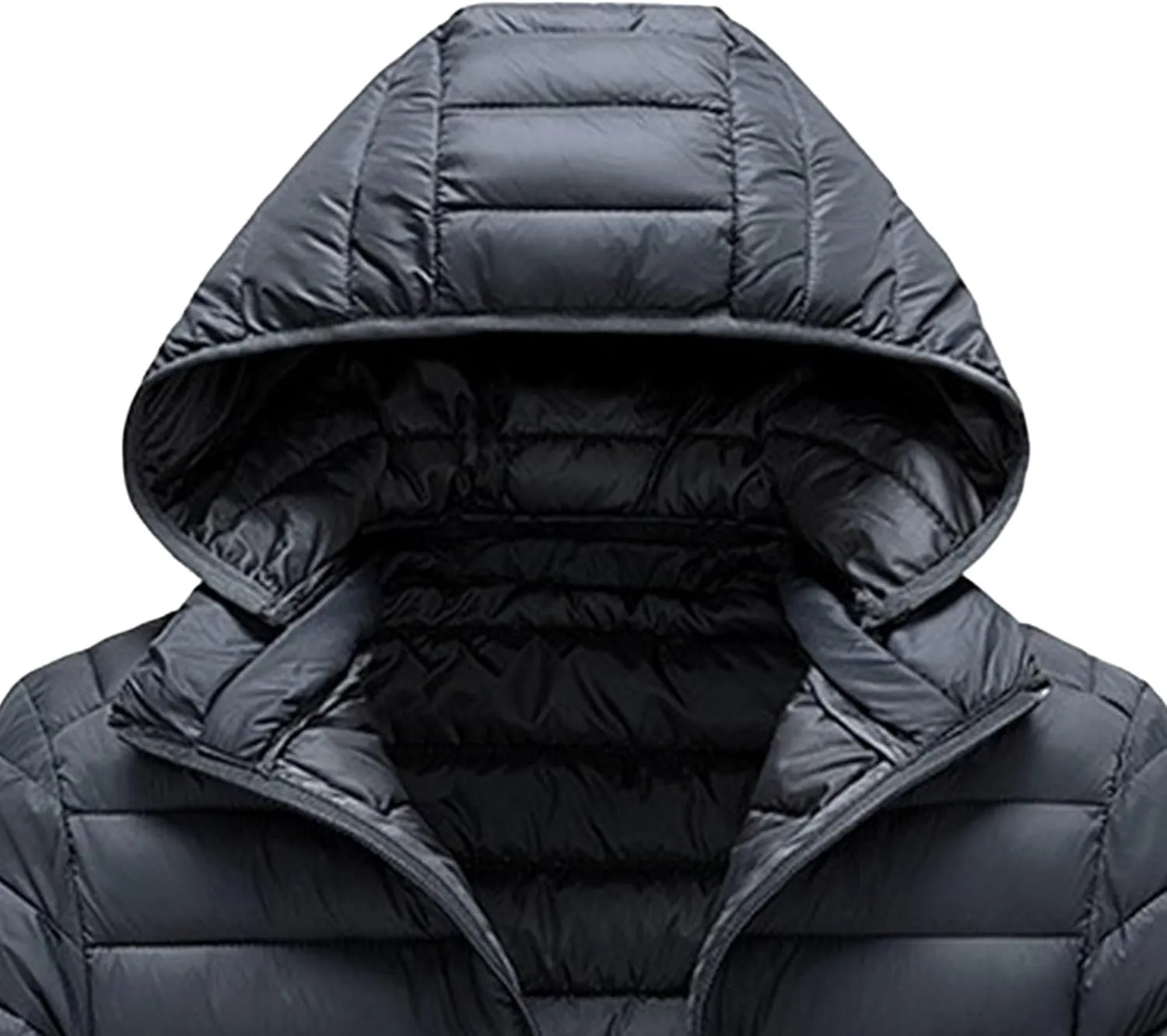 Men's Puffer Jacket Winter Down Coat Lightweight Thicken Warm Quilted Padded Coats Windproof Outerwear