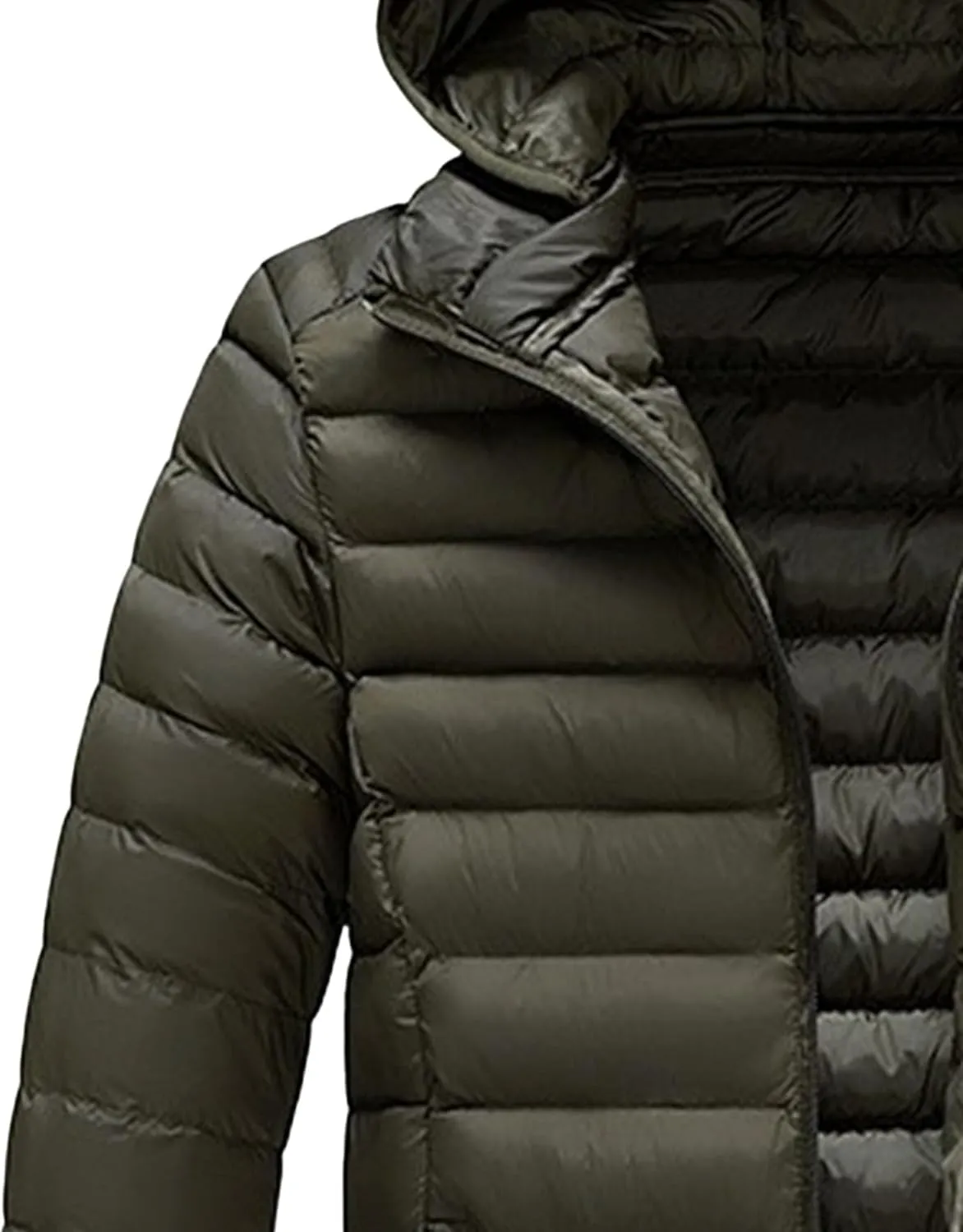 Men's Puffer Jacket Winter Down Coat Lightweight Thicken Warm Quilted Padded Coats Windproof Outerwear