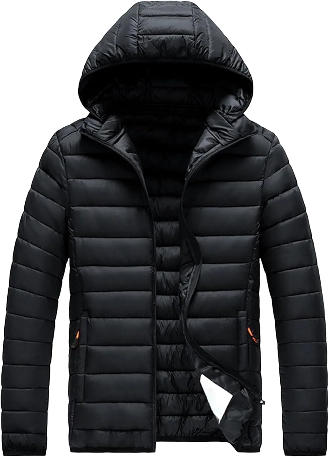Men's Puffer Jacket Winter Down Coat Lightweight Thicken Warm Quilted Padded Coats Windproof Outerwear