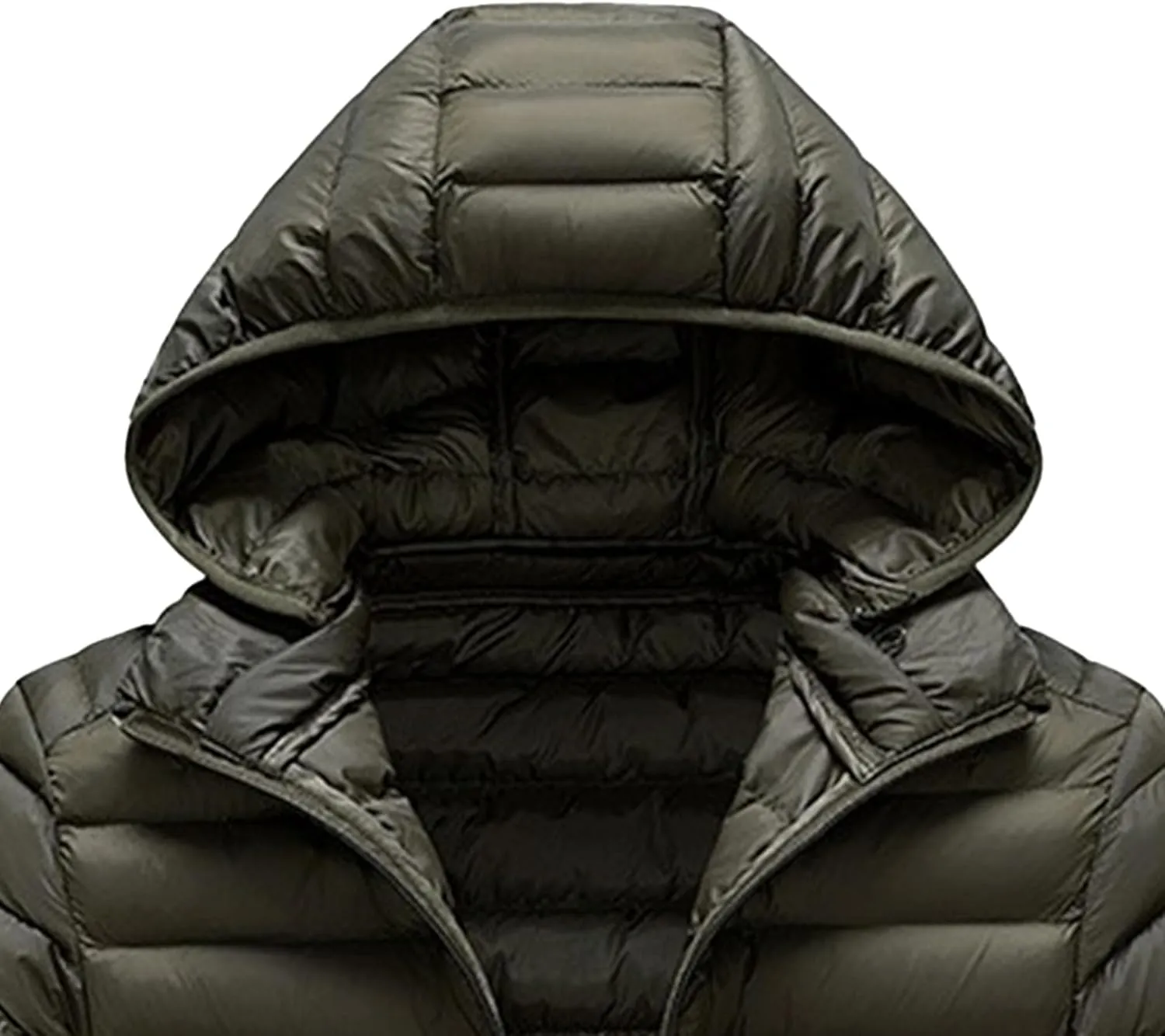 Men's Puffer Jacket Winter Down Coat Lightweight Thicken Warm Quilted Padded Coats Windproof Outerwear