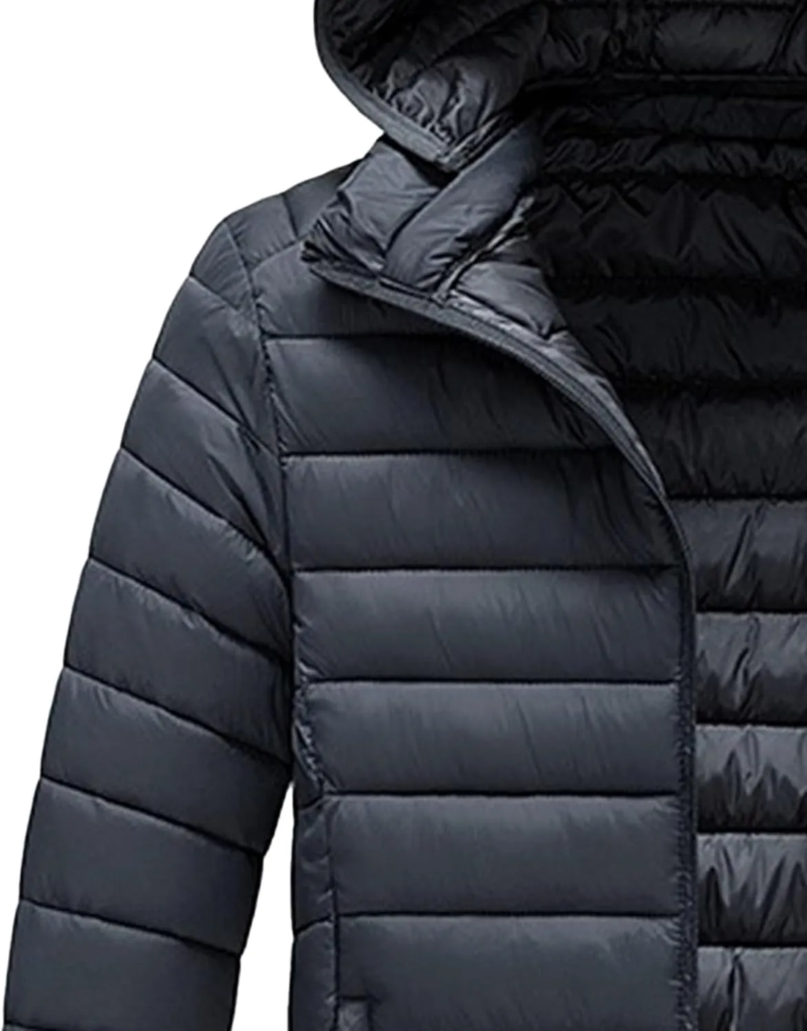 Men's Puffer Jacket Winter Down Coat Lightweight Thicken Warm Quilted Padded Coats Windproof Outerwear