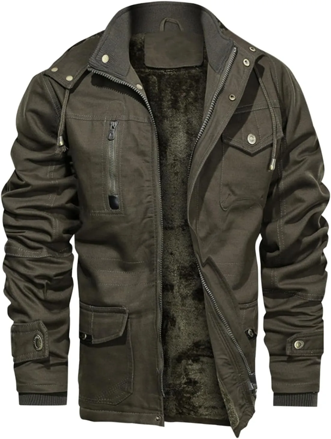 Men's Special Ops Military Tactical Rain Jackets Winter Warm Fleece Softshell Hooded Raincoat Snowboard Soft Outwear