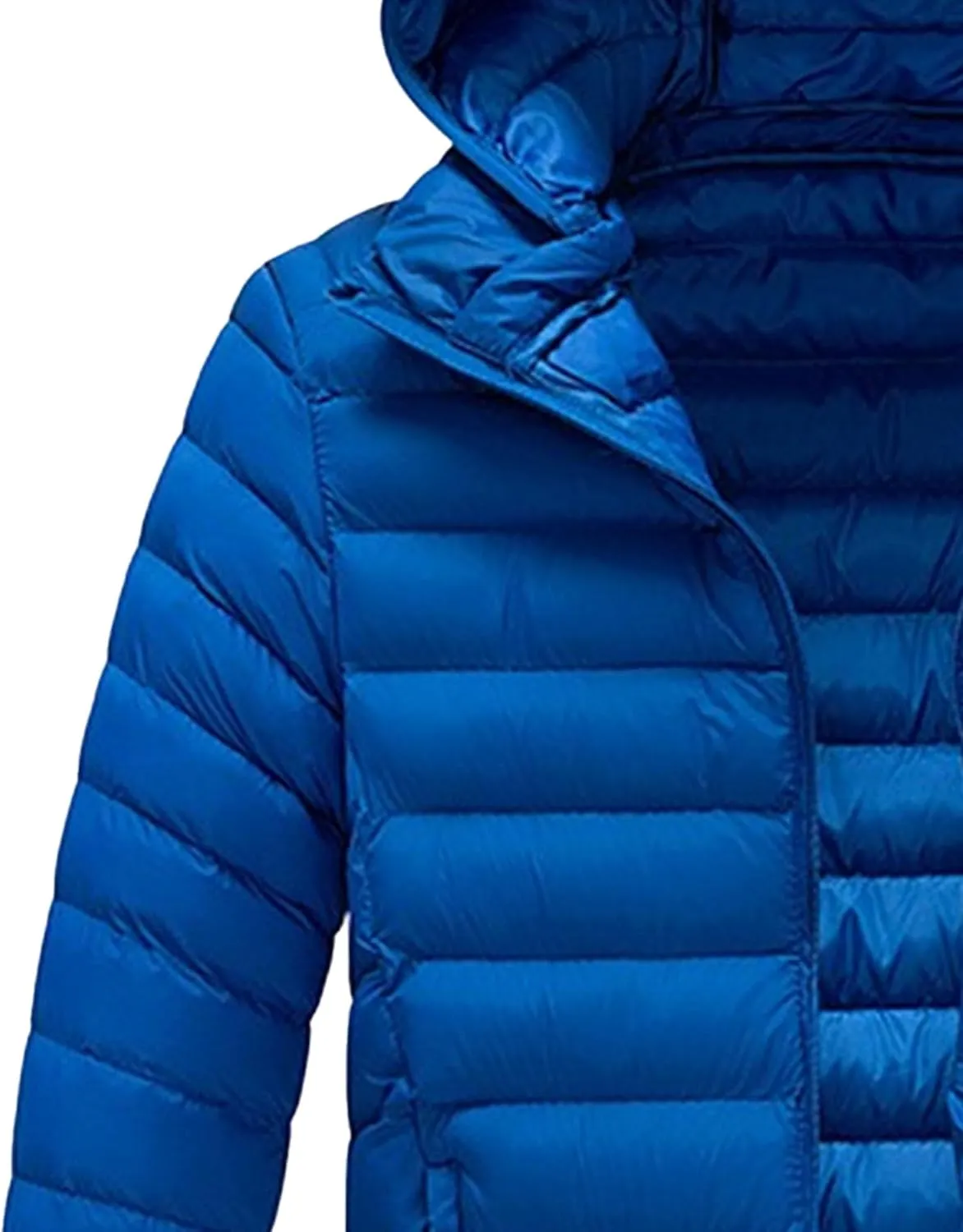 Men's Winter Down Coat Thicken Warm Hooded Puffer Jacket Lightweight Windproof Padded Coats Outerwear