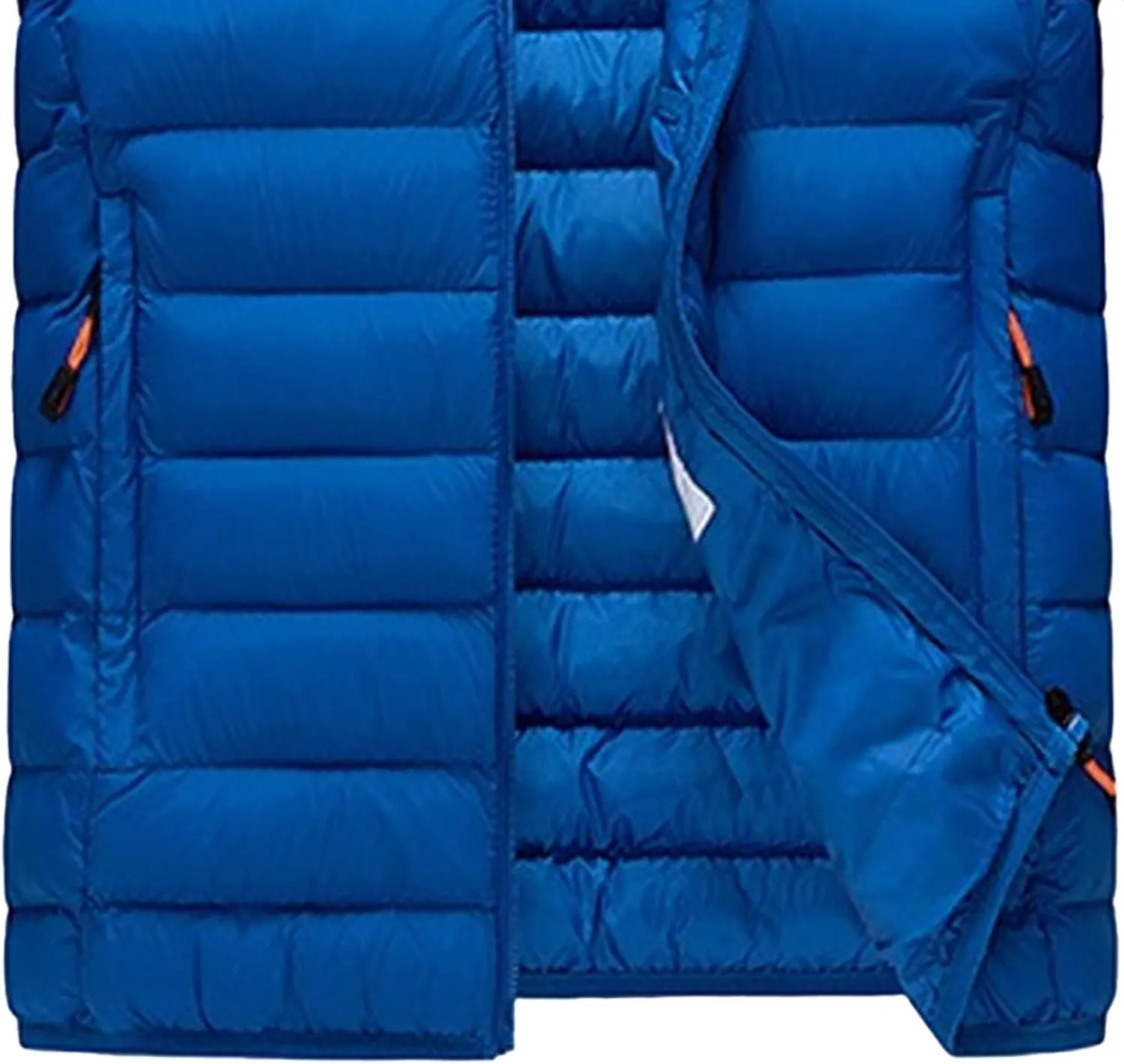 Men's Winter Down Coat Thicken Warm Hooded Puffer Jacket Lightweight Windproof Padded Coats Outerwear
