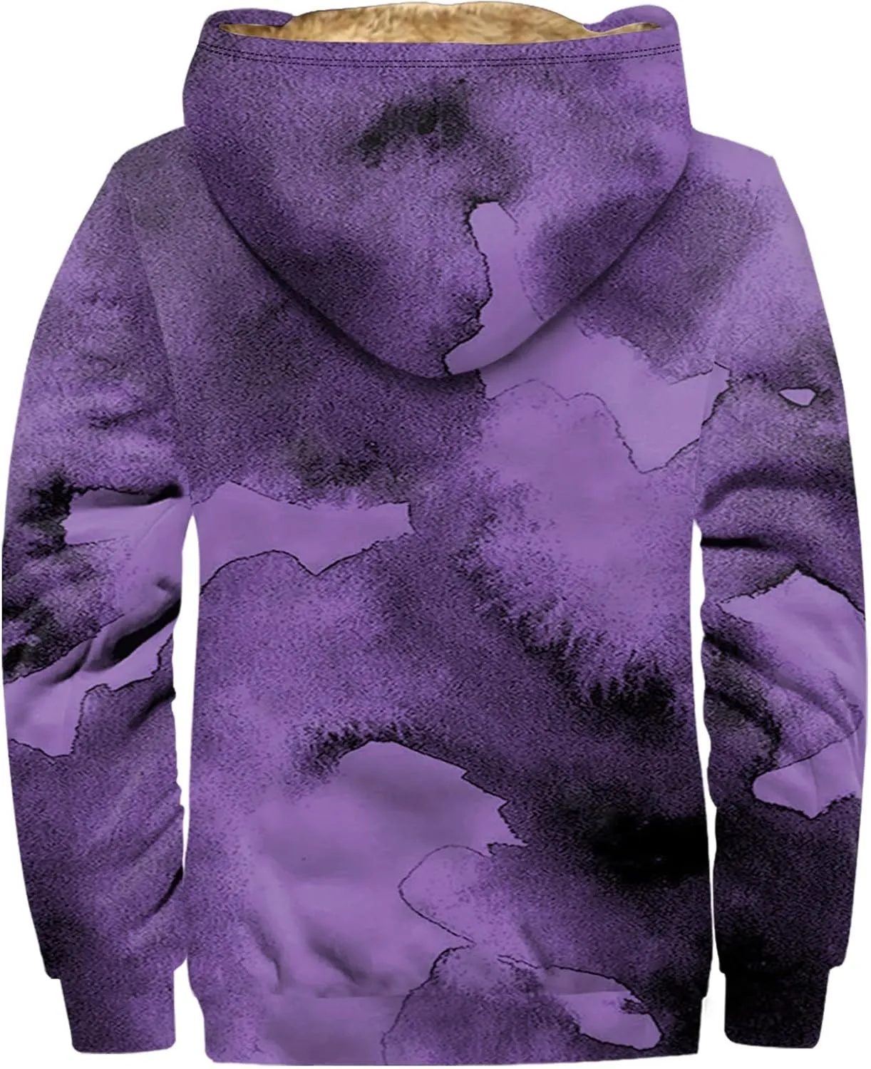 Mens Winter Jacket For Hoodies Vintage Casual Long Sleeve Graphic Thickened Fashion Padded Coats