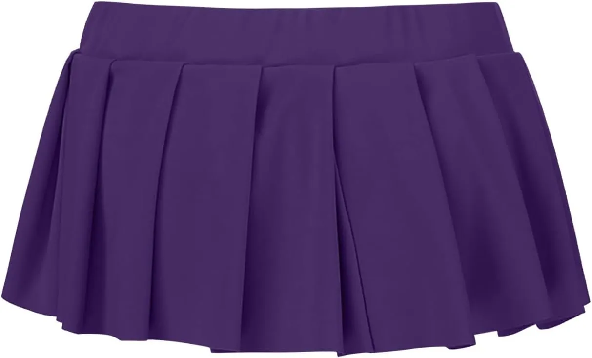Mini Skirts for Women Sexy Low Rise Trendy Pleated Ruffle Hem Y2K Fashion Dance Hot Mini Skirts for Womem Clubwear