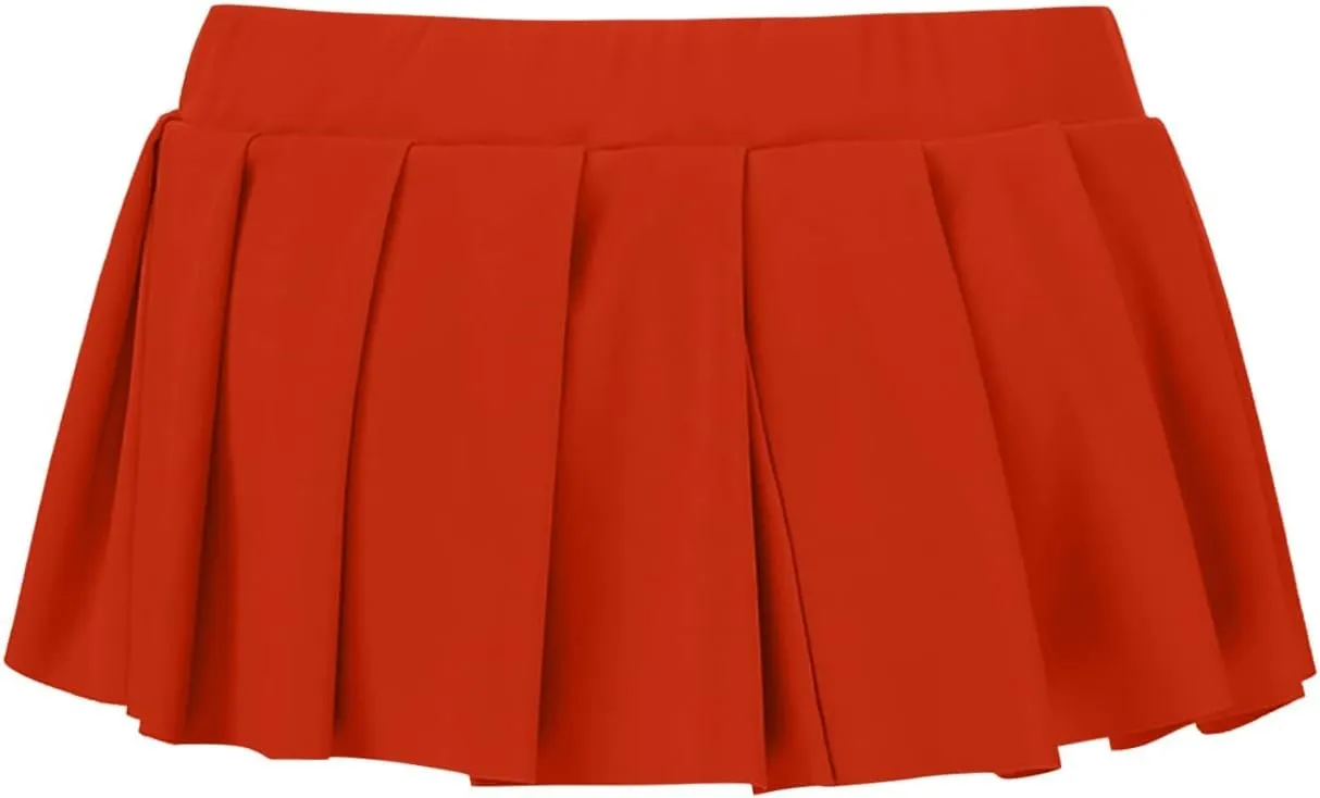 Mini Skirts for Women Sexy Low Rise Trendy Pleated Ruffle Hem Y2K Fashion Dance Hot Mini Skirts for Womem Clubwear