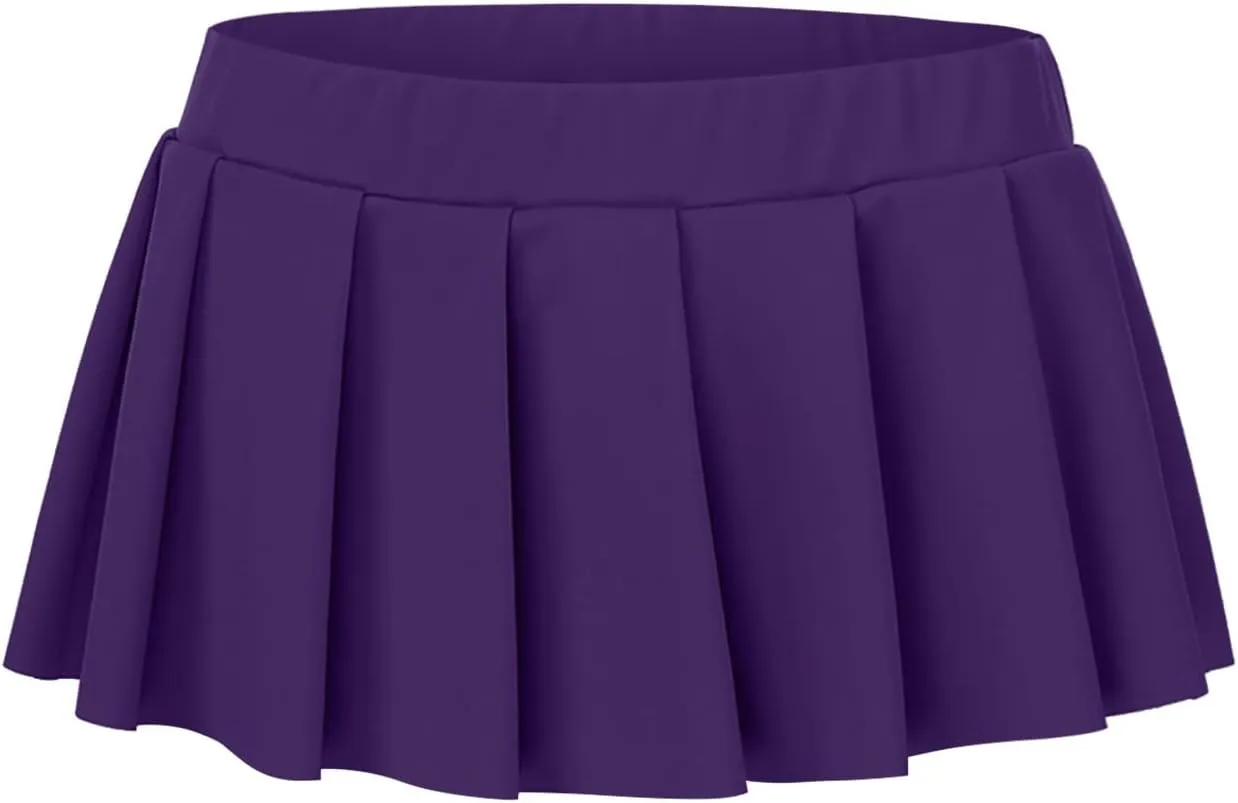 Mini Skirts for Women Sexy Low Rise Trendy Pleated Ruffle Hem Y2K Fashion Dance Hot Mini Skirts for Womem Clubwear