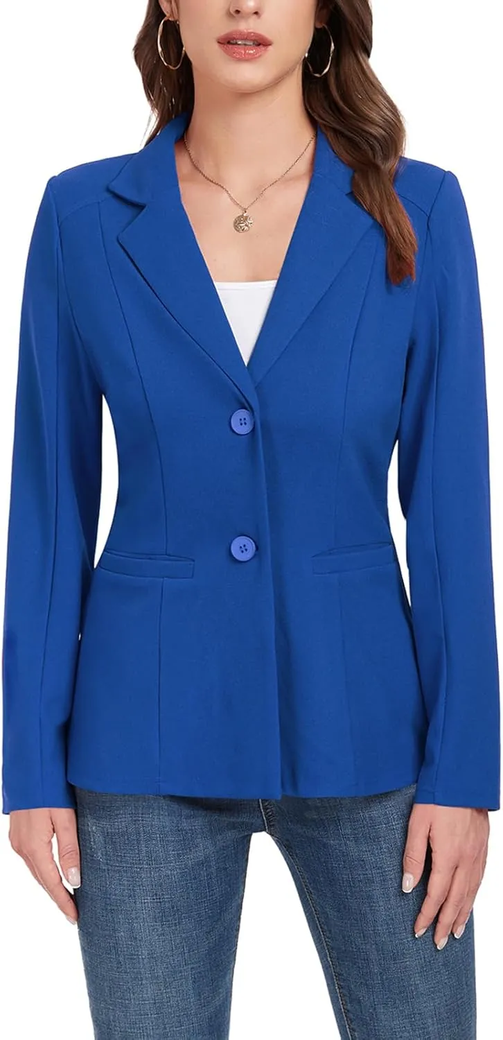 MINTLIMIT Womens Casual Blazers Dressy Lapel Collar 2025 Open Front Work Office Long Sleeve Suit Jackets Blazer