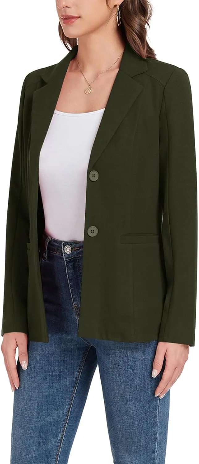 MINTLIMIT Womens Casual Blazers Dressy Lapel Collar 2025 Open Front Work Office Long Sleeve Suit Jackets Blazer