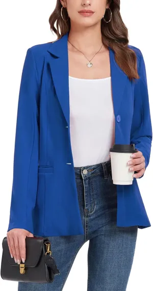 MINTLIMIT Womens Casual Blazers Dressy Lapel Collar 2025 Open Front Work Office Long Sleeve Suit Jackets Blazer