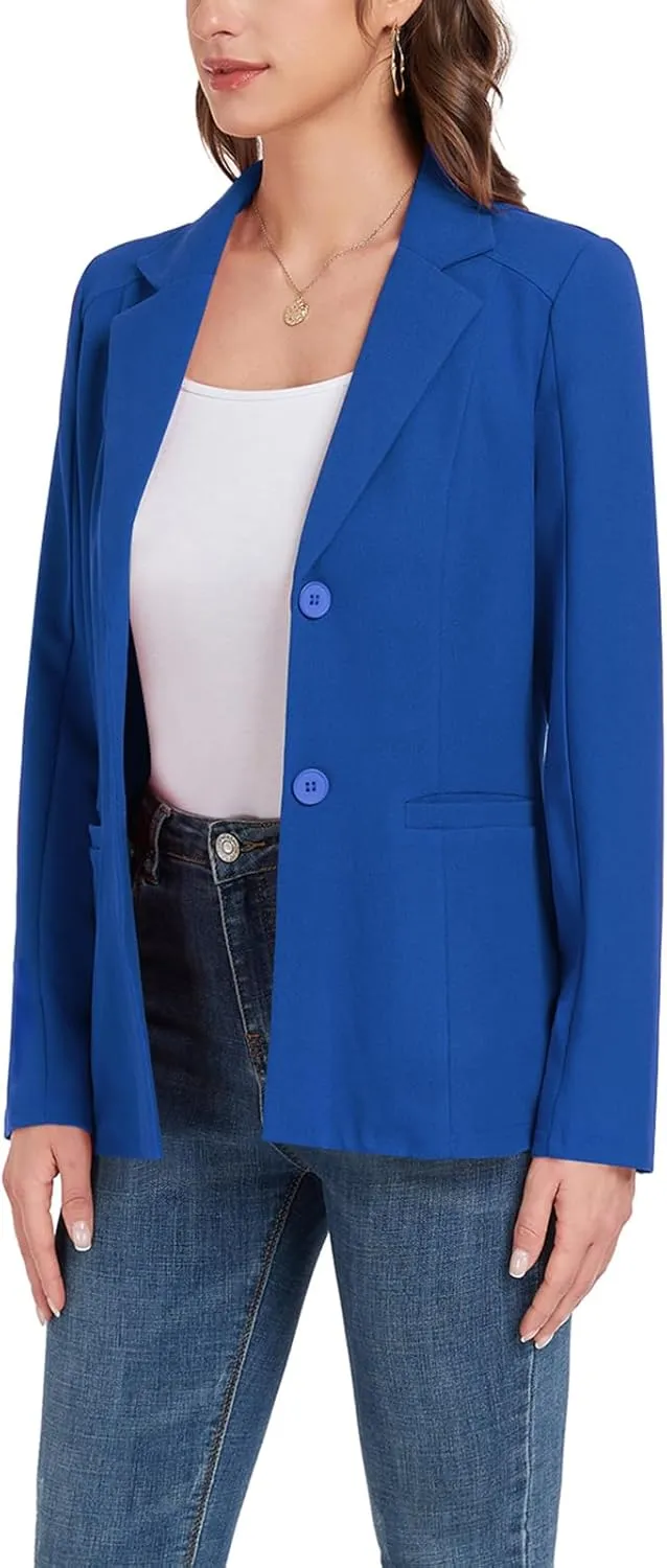MINTLIMIT Womens Casual Blazers Dressy Lapel Collar 2025 Open Front Work Office Long Sleeve Suit Jackets Blazer
