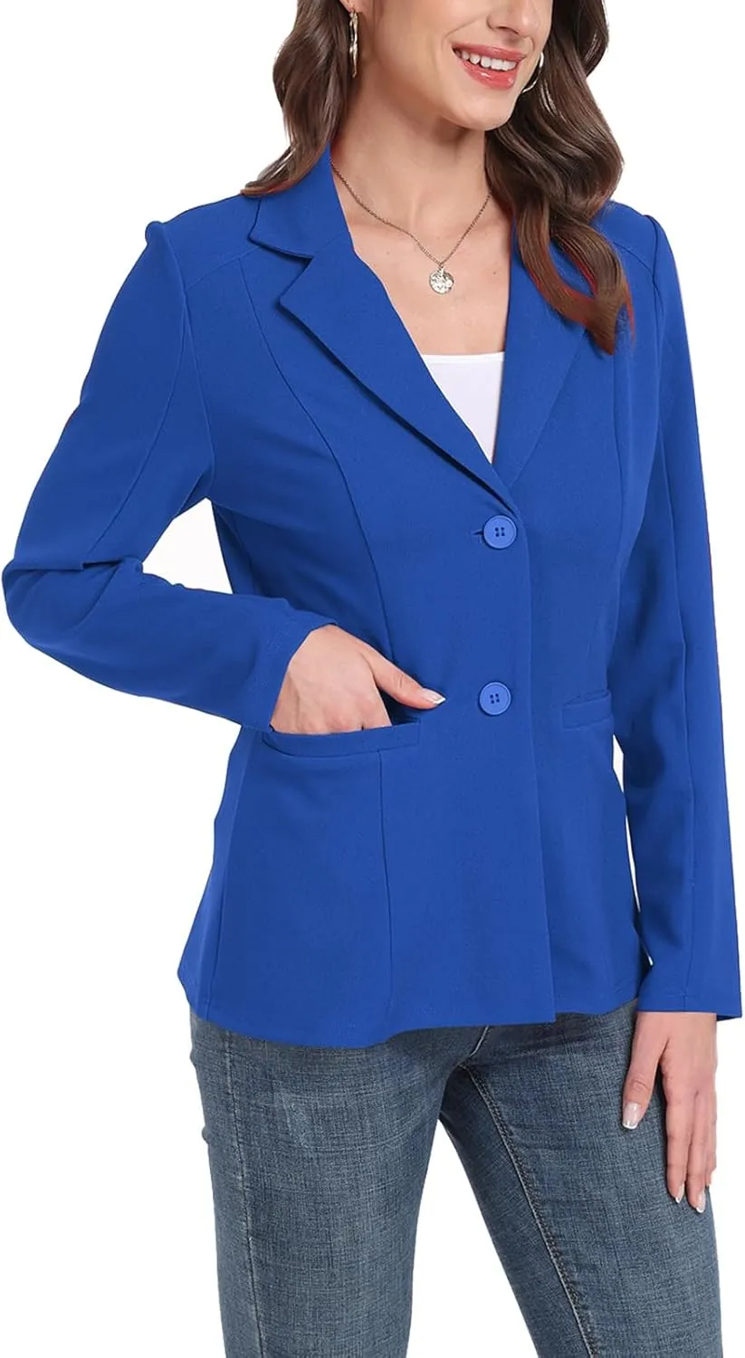 MINTLIMIT Womens Casual Blazers Dressy Lapel Collar 2025 Open Front Work Office Long Sleeve Suit Jackets Blazer