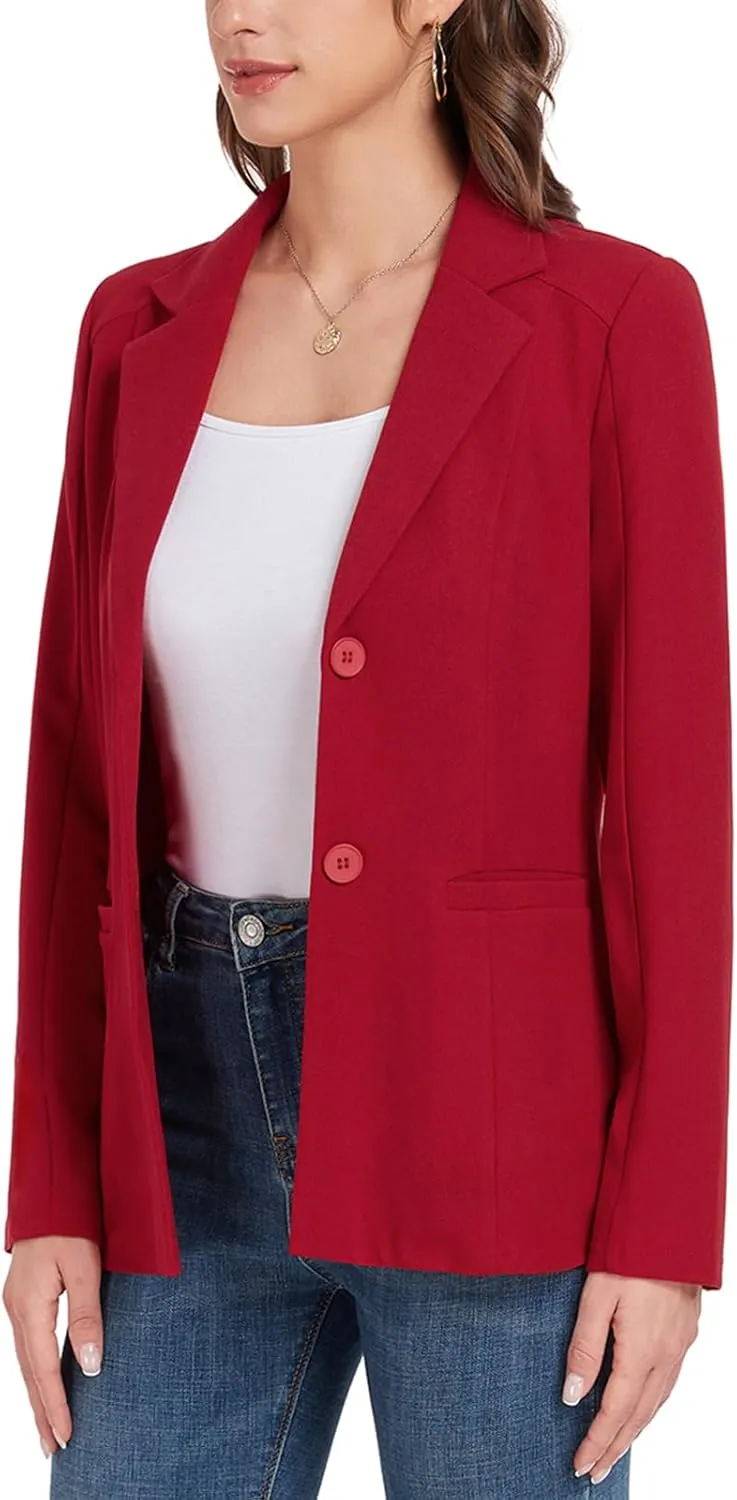 MINTLIMIT Womens Casual Blazers Dressy Lapel Collar 2025 Open Front Work Office Long Sleeve Suit Jackets Blazer