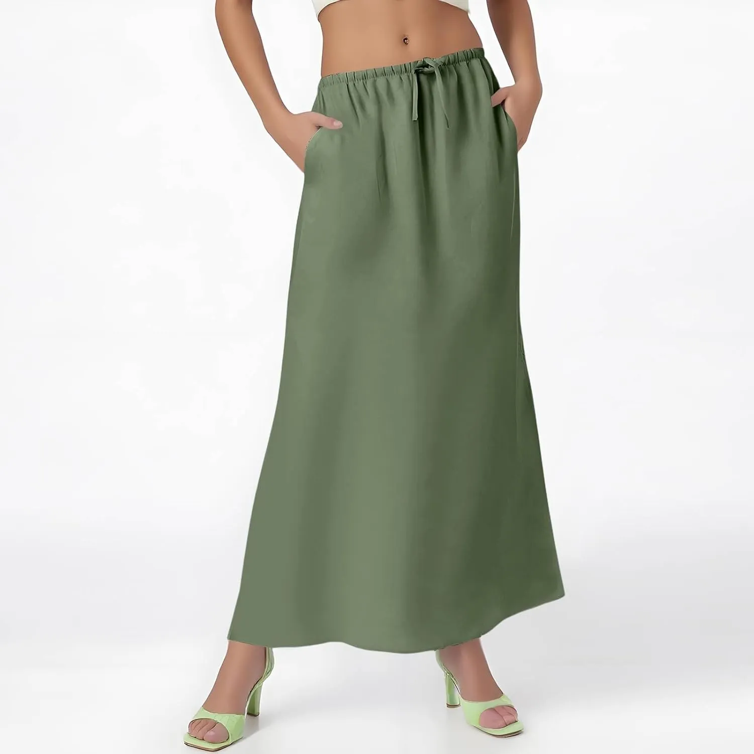 Partys Flowy Long Skirts Ladies Summer Loose Fitting Teen Girls Floral