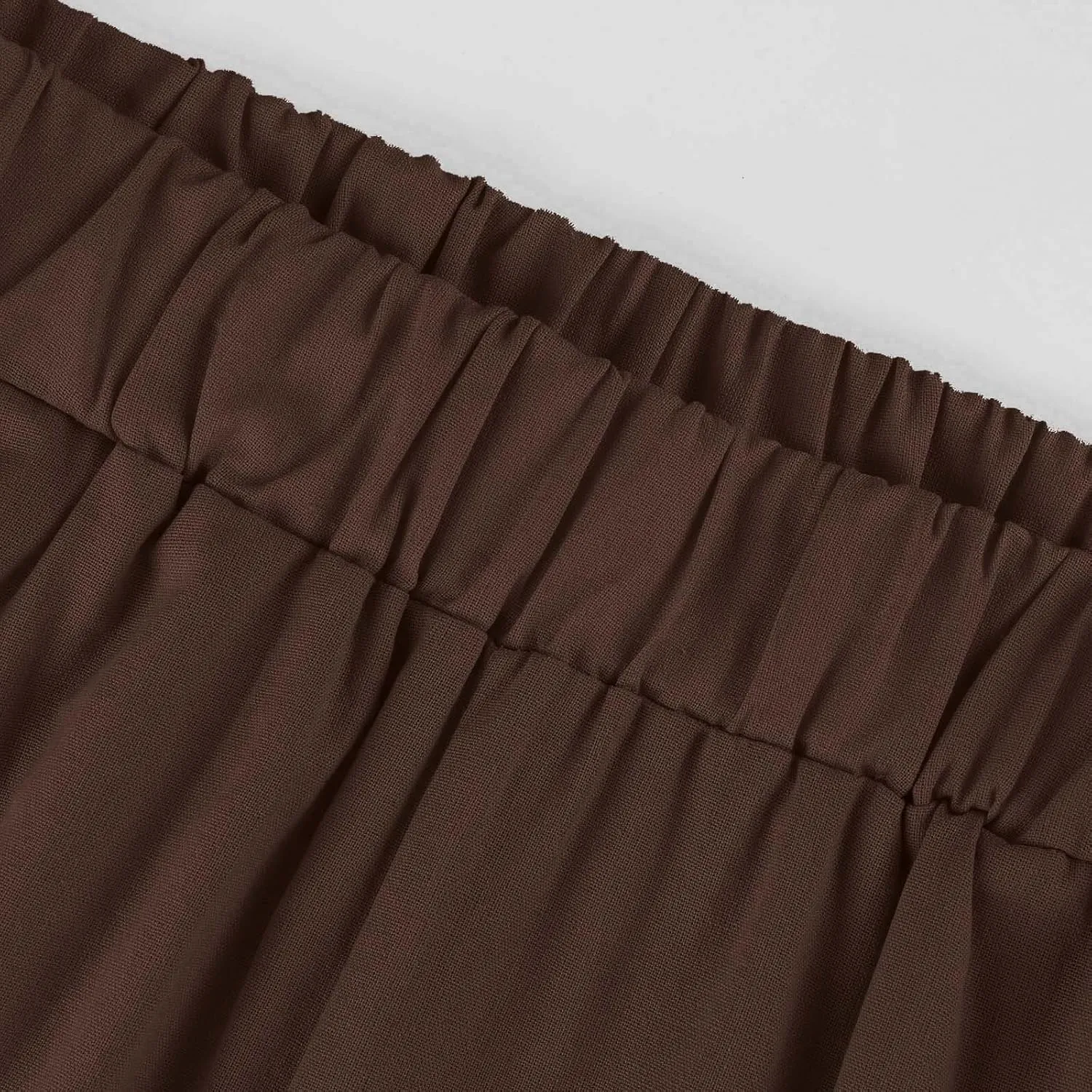 Petite Straight Leg Pants for Women Linen Summer Drawstrings High Waist Trousers with Pockets Lightweight Cropped