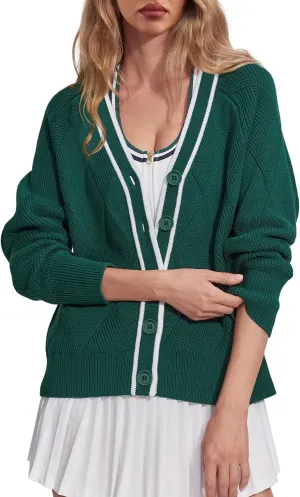 SuperPrity Cardigan Sweaters for Women Fashion 2024 Button Open Front Knit Oversized Cardigans Coat Fall Outfits Outwear